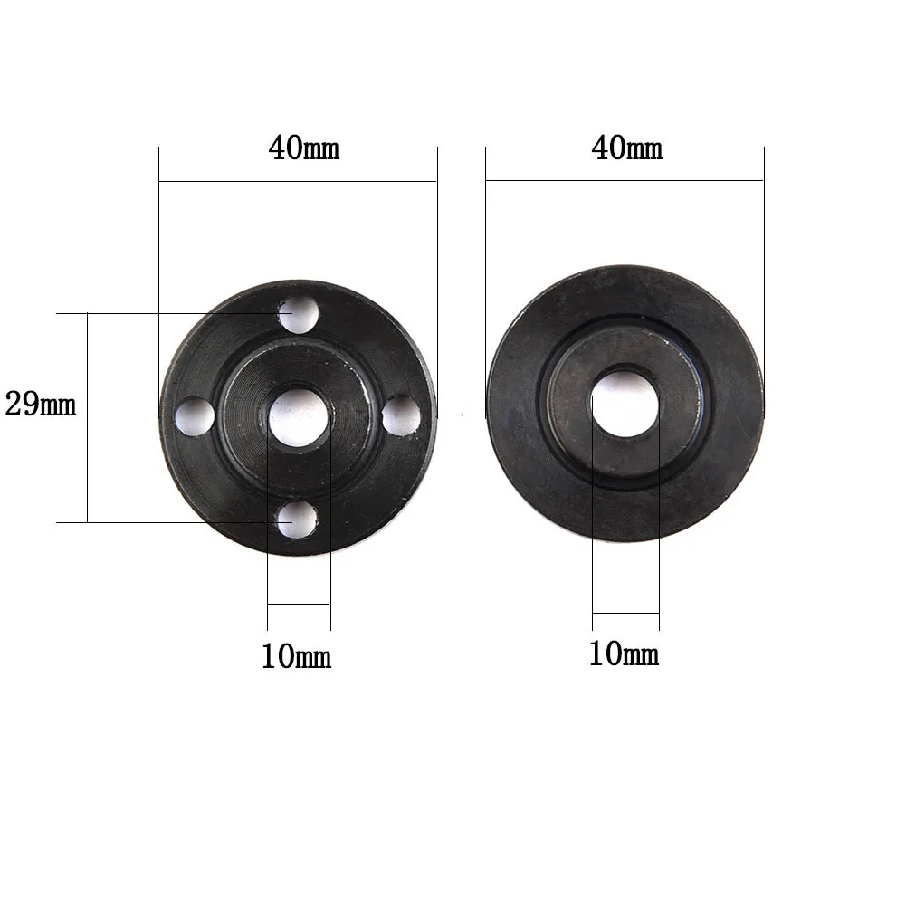 2pcs Thread Replacement Angle Grinder Type 100 Modified Type 125 Inner 10mm Outer Flange Nut Set Electric Angle Grinder Accessor