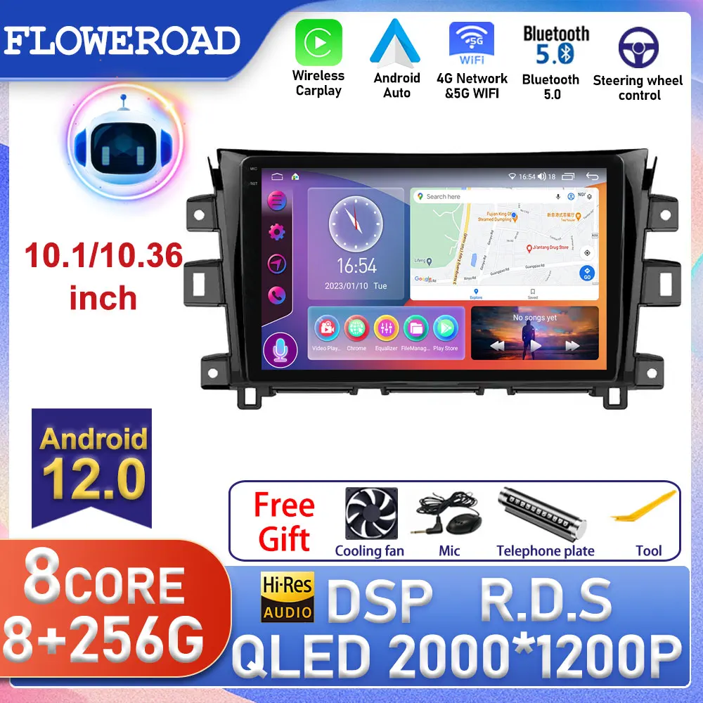 

10" Android Auto For Nissan NAVARA Frontier NP300 2015 - 2017 Car Radio Multimedia Video Player Navigation GPS Wireless Carplay