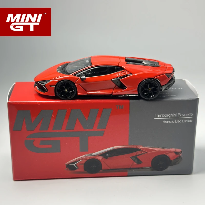 1/64 NEW Mini GT Lamborghini Revuelto Arancio Dac Lucido RHD