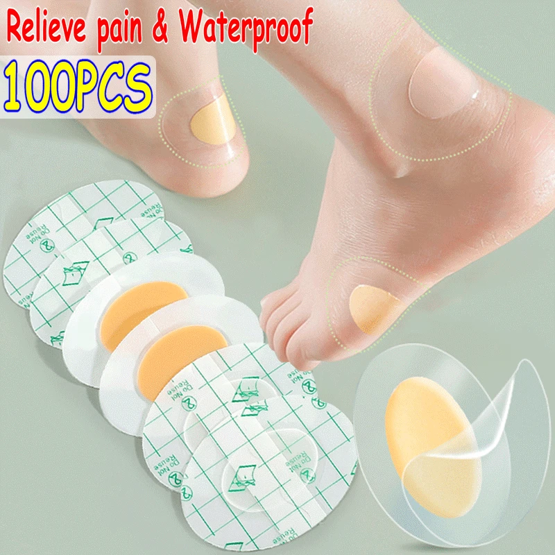 10/100pcs Gel Heel Protector Foot Patches Adhesive Blister Pad Heel Liner Shoe Stickers Pain Relief Plaster Care Cushion Grip