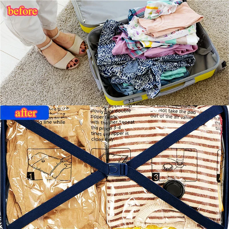 4pcs Vacuum Compression Bag Storage Bag Quilt Clothing Clothes Special Down Jacket Quilt Suitcase Travel Pumping Bag 5