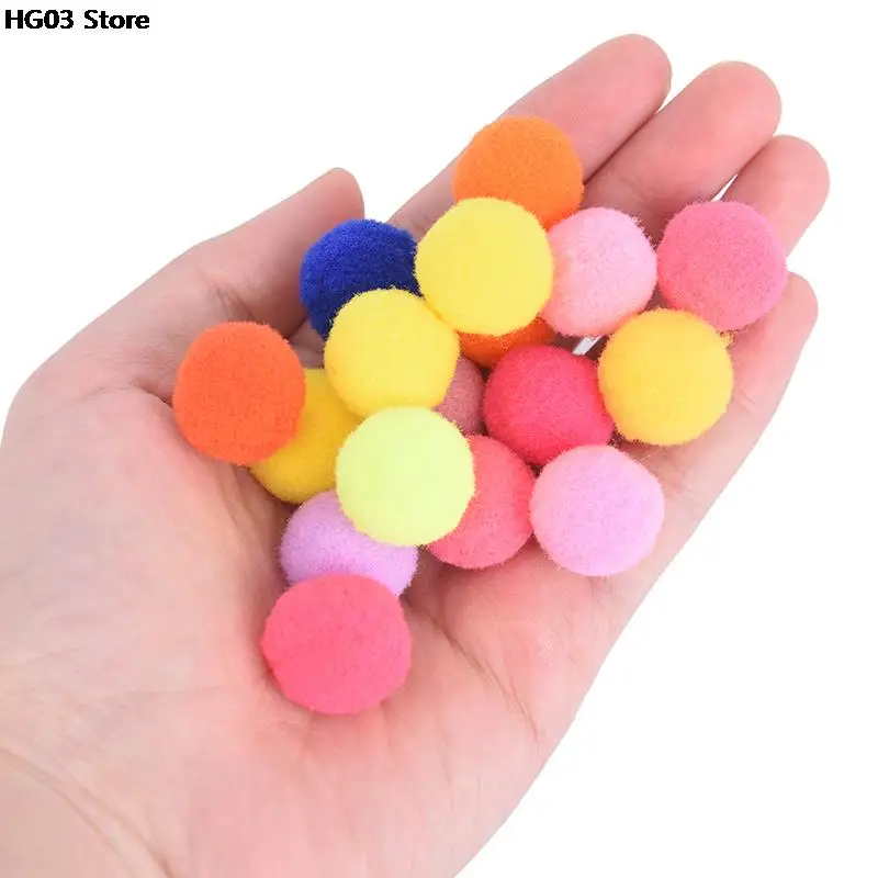 100Pcs/lot 10/20mm DIY Soft Pompoms Balls Kids Toys Wedding Decoration Round Felt Balls Pom Poms Craft Sewing Accessories