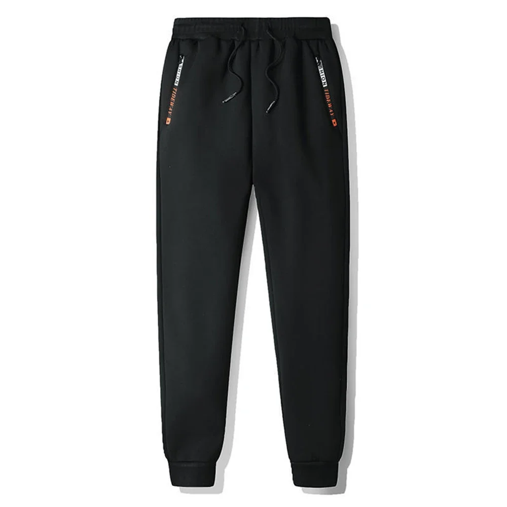 Sport Jogging Trousers Men Fur Lined Joggers Thick Sweatpants Warm 8XL