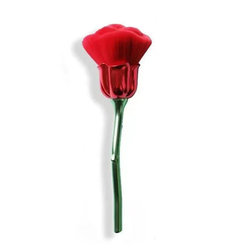 Floral Rose Nail Art Dust Cleaning Brush Tool