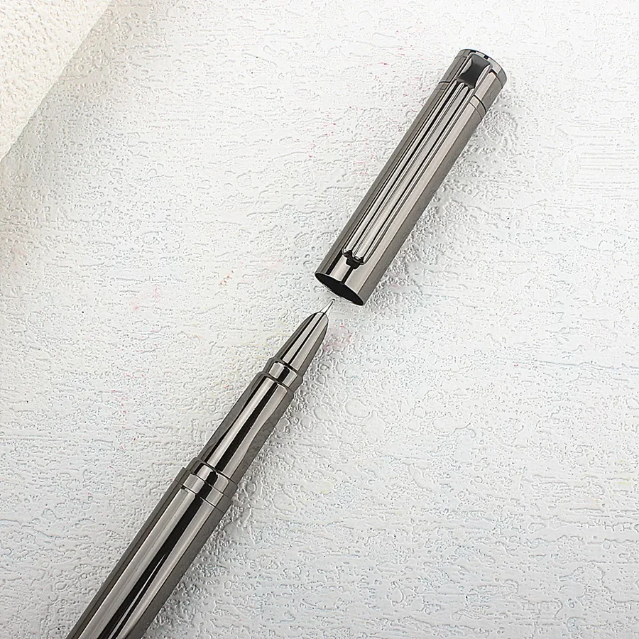 Luxury Metal 613A Fountain Pen Matte Grey EF Nib Stationery Office School Supplies Gift Ink Pens fountain pen metal pen