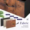 9 Drawer Dresser, Wide Chest Of Drawers Nightstand Storage Tower Storage Dresser Fabric Dresser With Wood Top 2