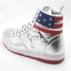 Trump NEVER SURRENDER Gold Shoes Top Quality Big Size 47 48 Mens 2024 MAGA Golden Casual Streetwear Running Silvery Sneakers 5