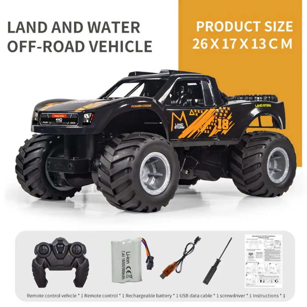 All-terrain Vehicle Toy Rc Stunt Car Waterproof 4wd Off-road Truck for Toddlers Electric All-terrain Crawler Vehicle Toy 2