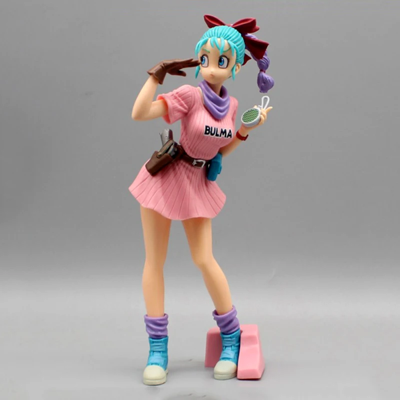 

25cm Anime Figure Dragon Ball Z Bulma Glitter & Glamours Figures Gk Action Figurine Pvc Statue Model Doll Collectible Toy Gifts