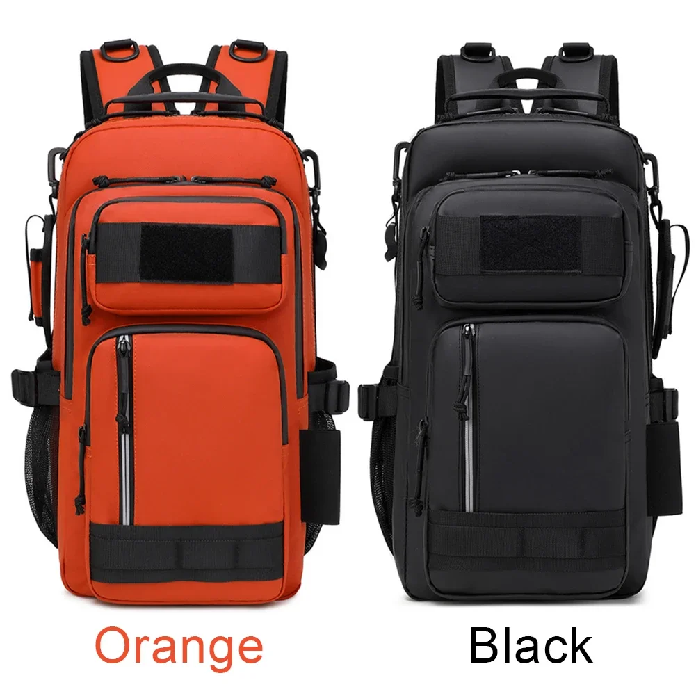 Fishing Backpack with Rod Holder Outdoor Fishing Tackle Backpack Waterproof Outdoor Travel Hiking Camping Shoulder