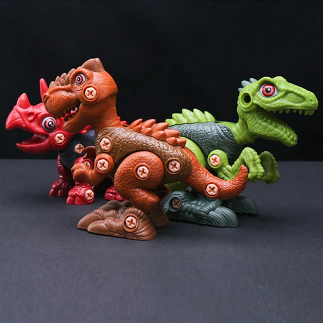 Children's Dinosaur Construction Boy Toy Set Educational Designer Model Screwdriver Disassembly Assembly Puzzle Toys for Kid 1