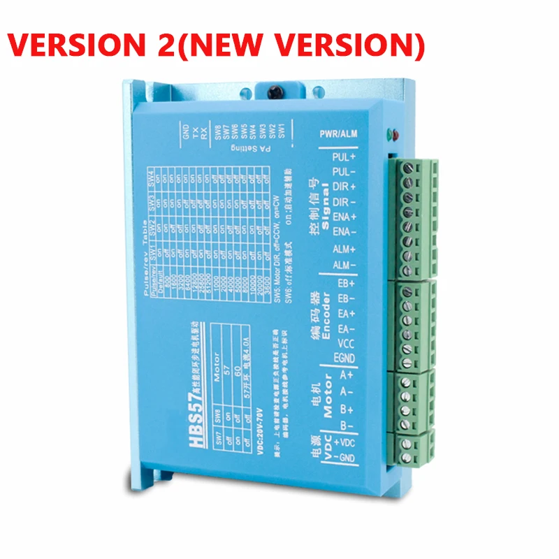 HBS57/DL57 하이브리드 폐쇄 루프 스텝 모터, Nema 23, 2 상 + 57 스테퍼 모터 드라이버, 57HSE2.2N 서보 모터, 2.2NM 57