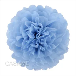 Set of 5 Colorful Tissue Paper Pom Poms for Party and Event Decor (Pale blue)