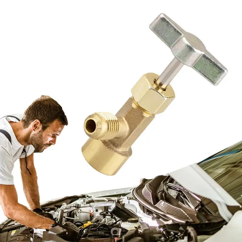 R134A Can Tap Valve Ac Can Tap R134A Refrigerante 1/2 Accharging Tubi Raccordi Adattatore Lega Stile Foratura Connettore Tubo Aria