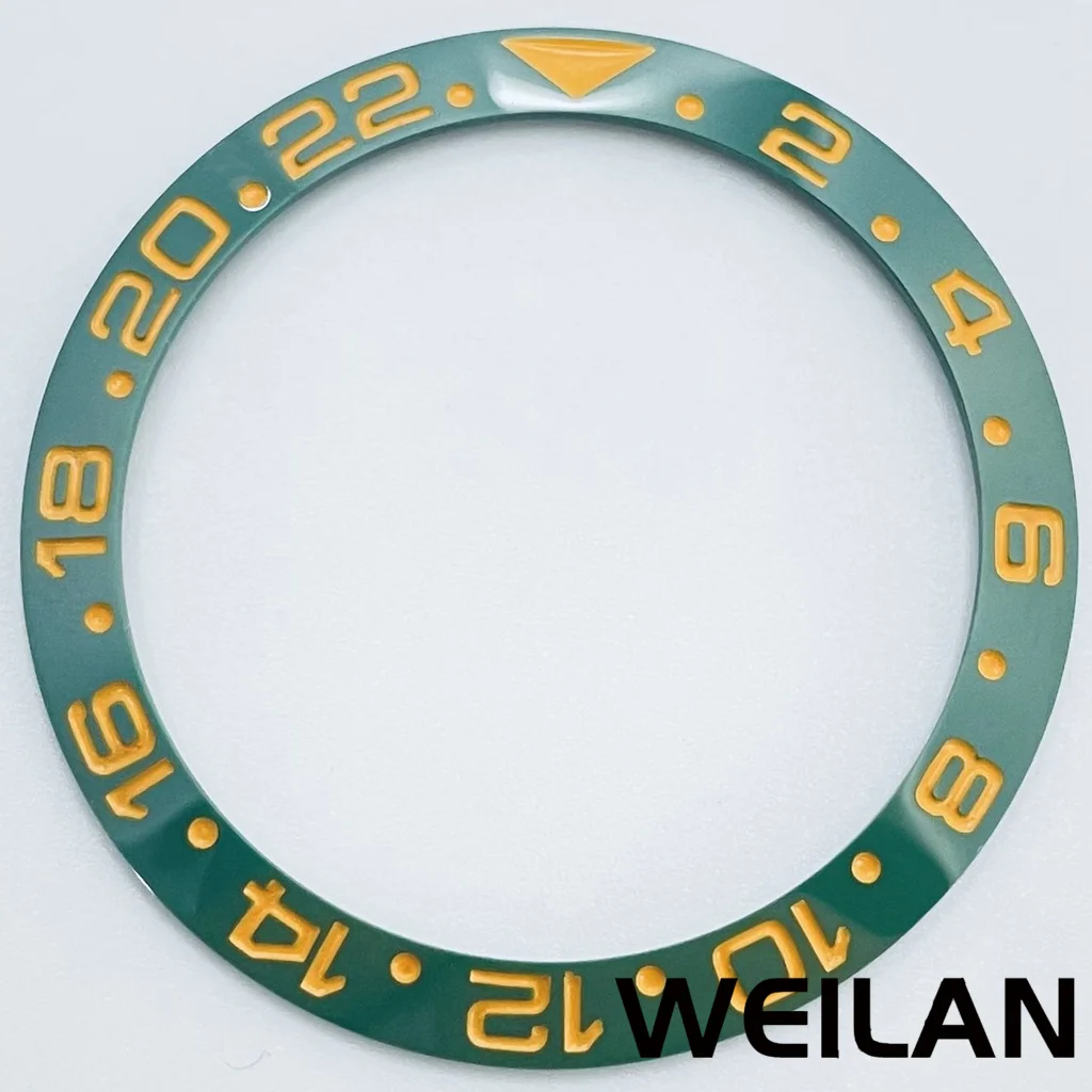 Ceramic & Aluminum GMT Diver-Style Bezel Insert for 40mm Cases - Premium Diving Accessory