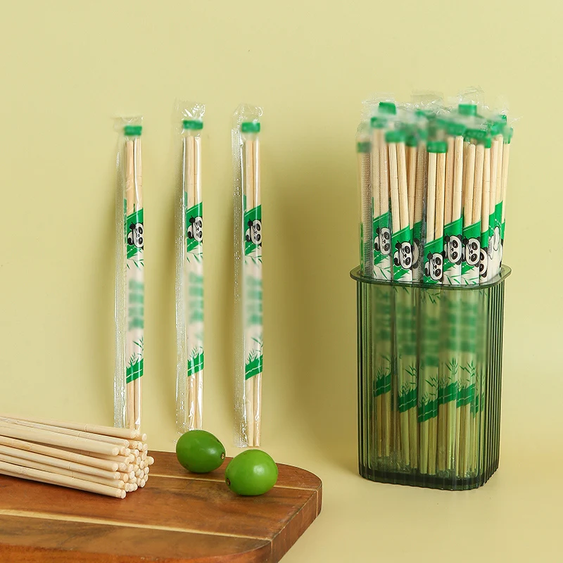 Disposable Chopsticks Bamboo Chopsticks 100 Individually Packaged Pairs for Restaurants and Home Use Enjoy Convenient Sanitary Tableware.