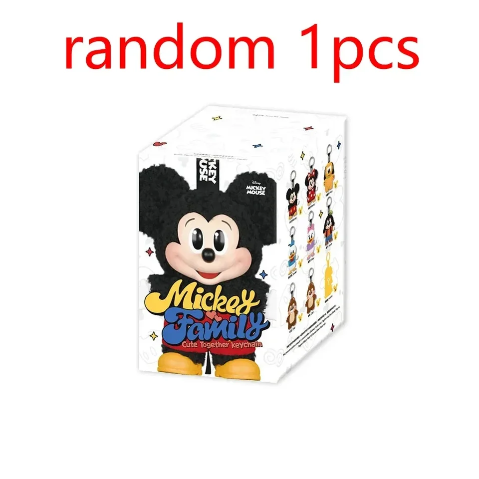 新品未開封⭐︎Mickey Family コレクションボックス 8デザイン　正規品 Hot Mickey Family Cute Together Keychain Series Blind Box Vinyl