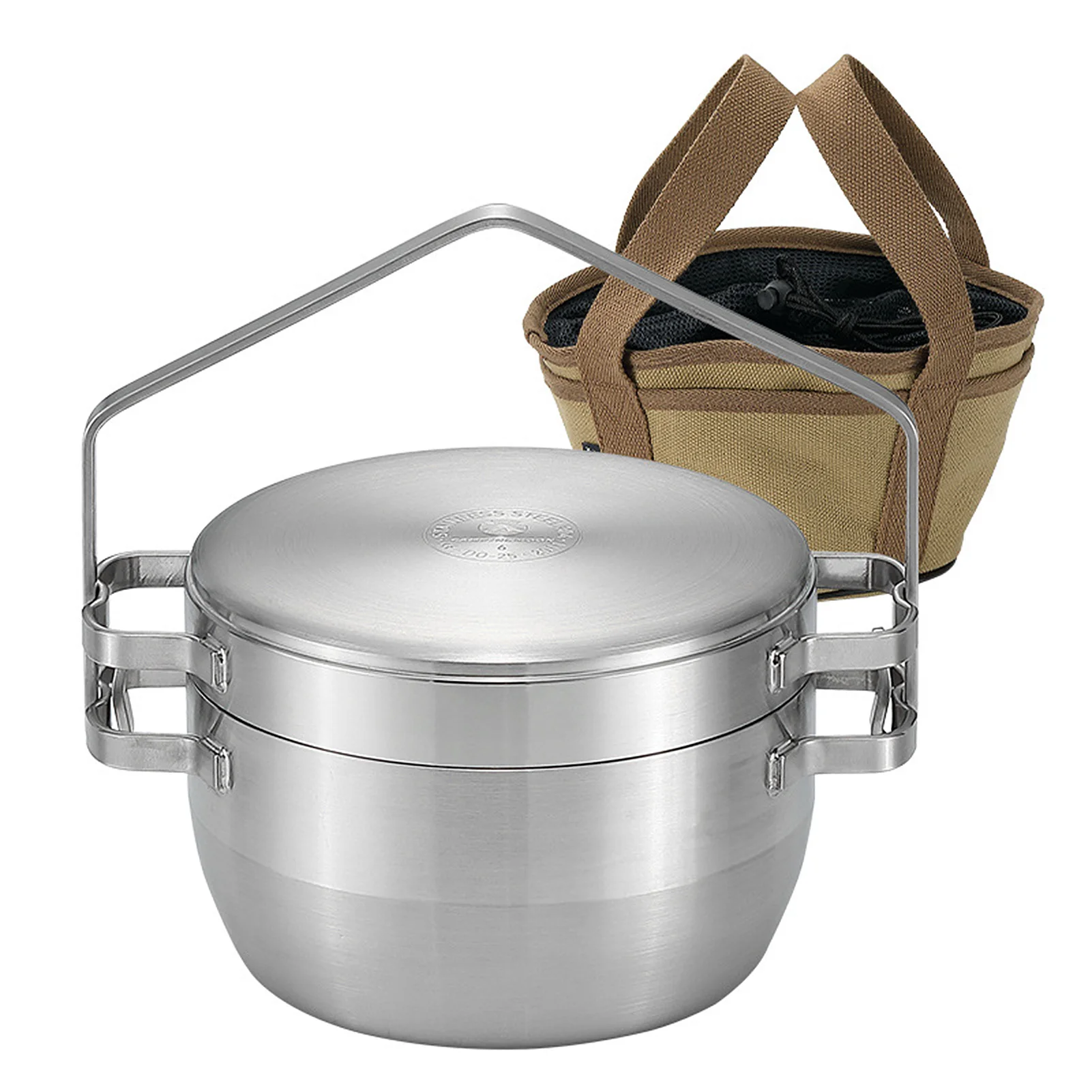 

Outdoor Hanging Cookware Stainless Steel Dutch Pot Camping Stew Pot Thicken Frying Pan