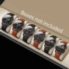 2/4/6pcs/set Men's Watch Combination Set Trendy Casual Business Style Men's Temperament Leather Watch Sport Style Watch No Box 1
