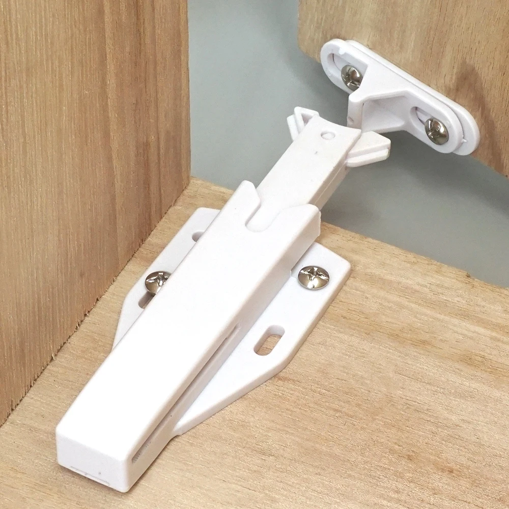 Non-Magnetic Touch Latch Large Size Catch Cabinet Door Push to Open Furniture Cupboard Wardrobe Accessory door catches cabinet door latch door stops cabinet door stop 4/2/1 Sets