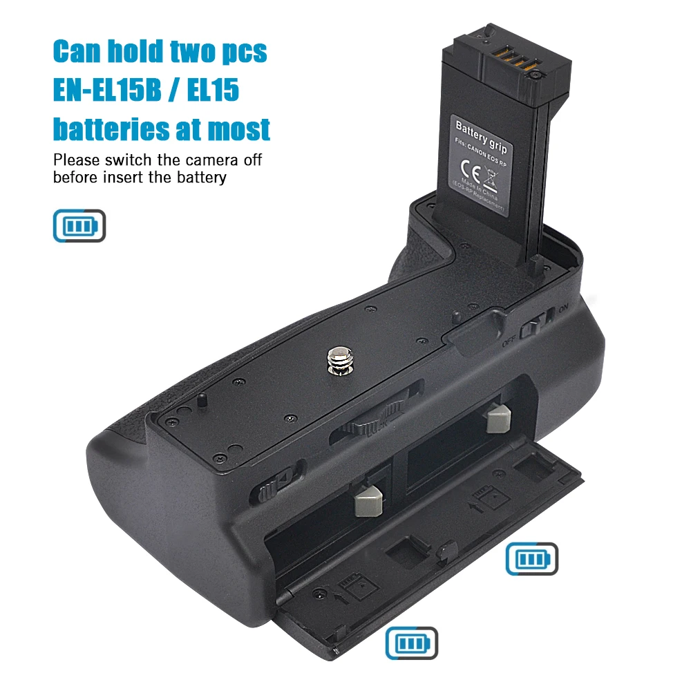 BG-EOS RP Vertical Battery Grip Mcoplus for Canon EOS RP R8 DSLR Camera Work with LP-E17 Battery