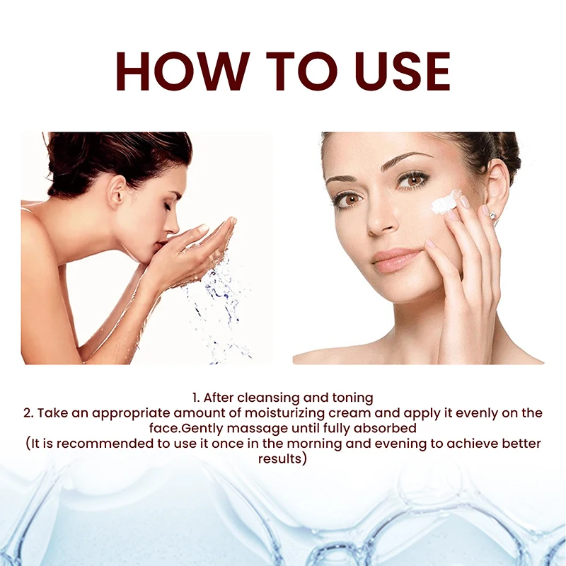 White Rice Whitening Cream Opstrammende Anti-Rynke Blur Fin Line Fjernelse Rynker Forstærk kedelig fugtgivende ansigtspleje splinterny_voghion.com