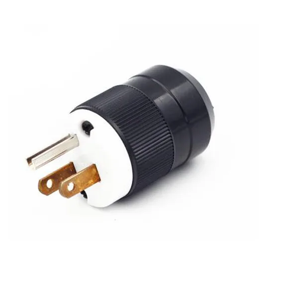 

Штекер с прямым лезвием, NEMA 515P 15A 125V, сверхпрочный нейлон, идеально подходит для электроприборов, сертифицирован по безопасности