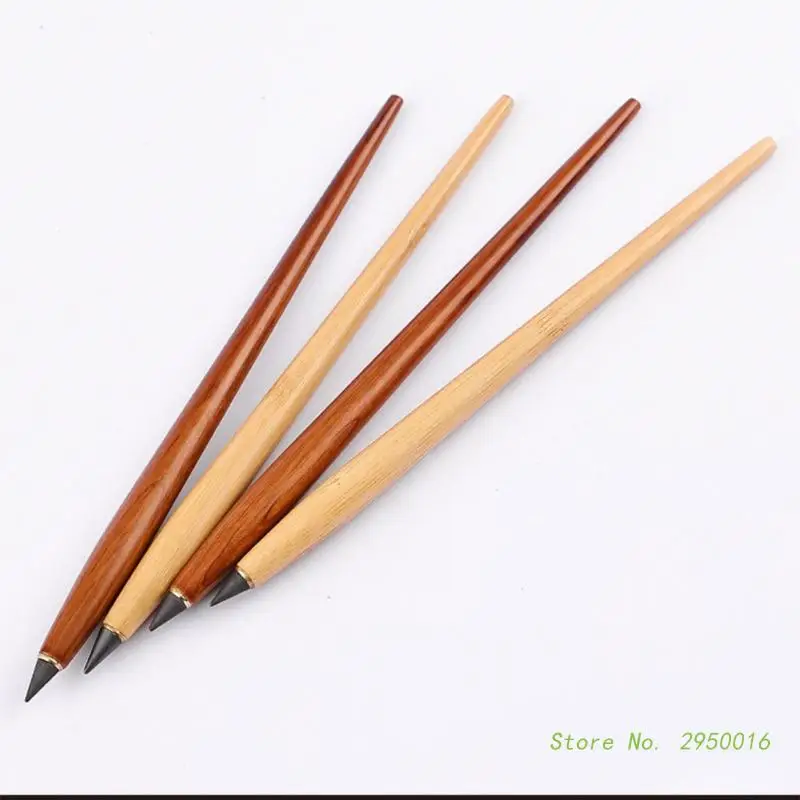 5 Pcs Wooden Eternal Pencils Inkless Pencil Everlasting Pencil Reusable Pencil Unlimited Pencil Stationery Supplies for Writing