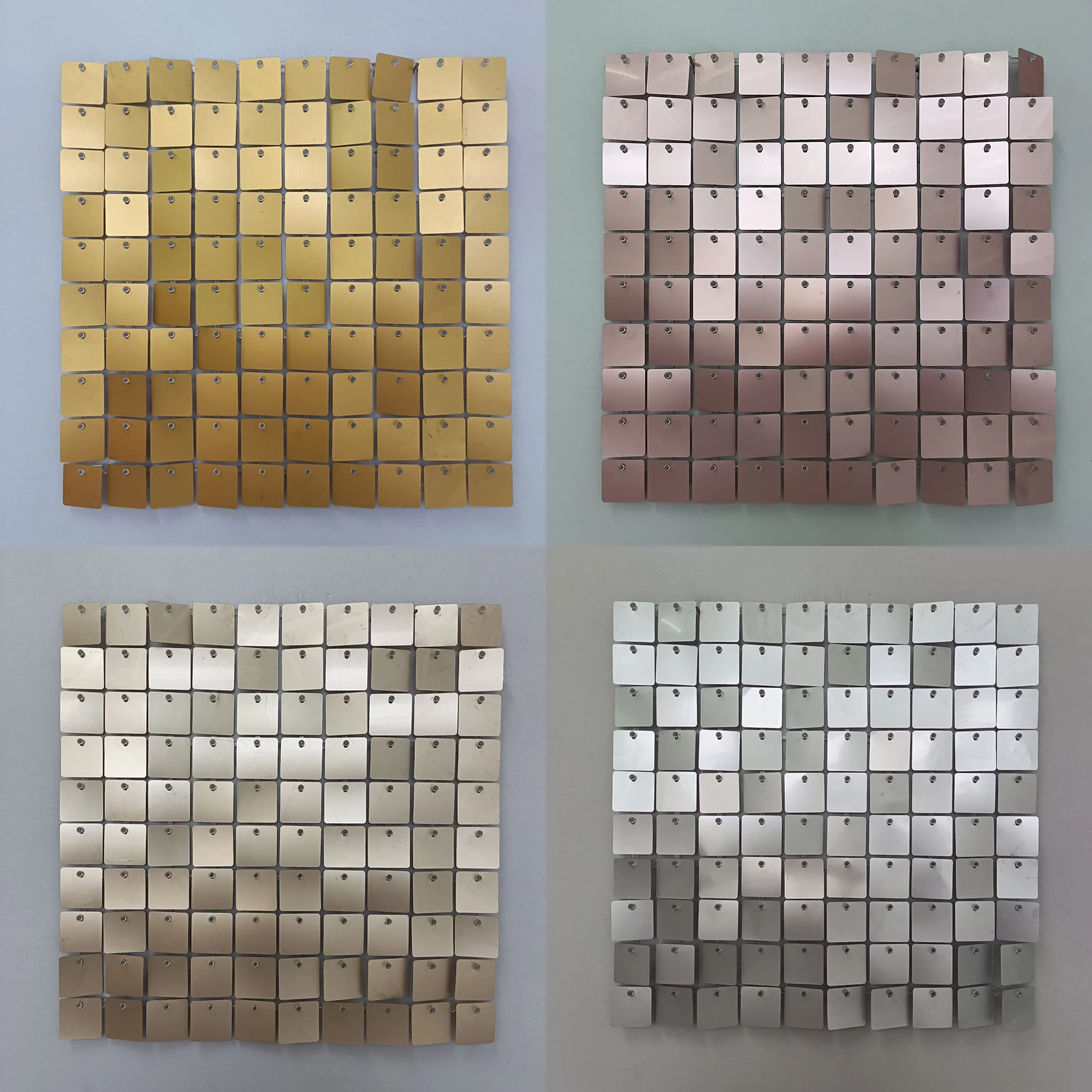 แผ่นผนังสี่เหลี่ยมแบบด้าน 6-30 ชิ้น/ชุด ฉากหลังงานวันเกิด งานแต่งงาน ถ่ายรูป จัดตกแต่ง 1