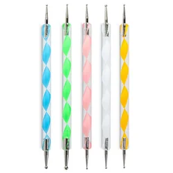 Ultimate Nail Art Master Kit: Complete Set with Brushes, Dotting Pens, Holders & Essential Tools for Salon and DIY Excellence (5pcs)