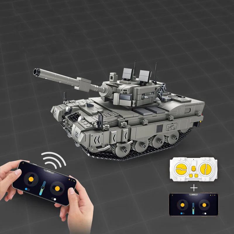 독일 Panzerkampfwagen V Panther 탱크 군사 차량 모델 빌딩 블록, WW2 육군 피규어 브릭, 2.4gHZ 리모컨 장난감