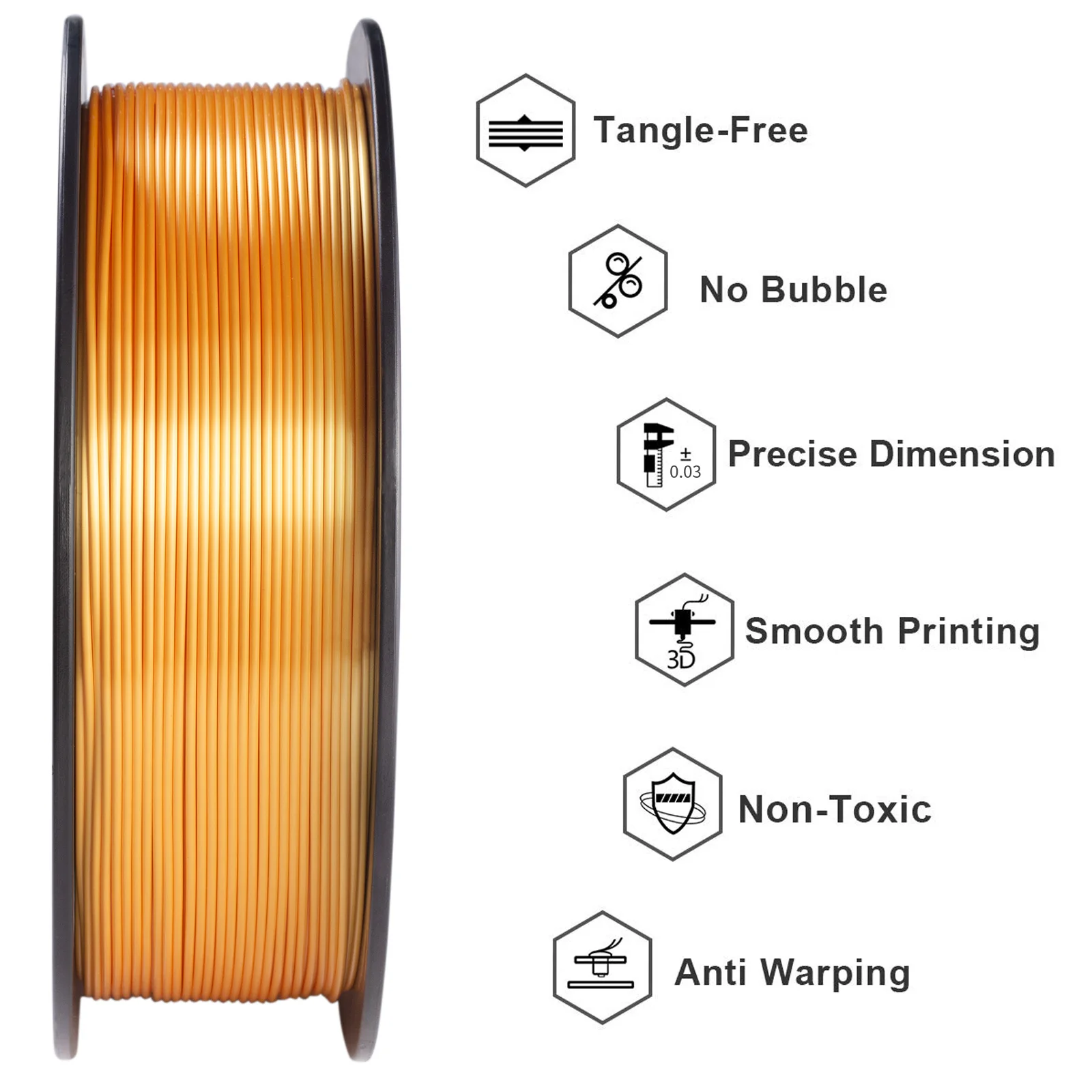 3d Silk PLA Filament 1kg1.75mm Spool Wire For 3D Printer Material 3d printer filaments