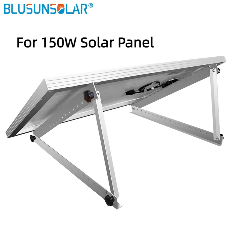 

Triangle Aluminum Adjustable Solar Panel Mounting Bracket For 150W Solar Panel Folding Tilt Leg Boat RV Roof AL712