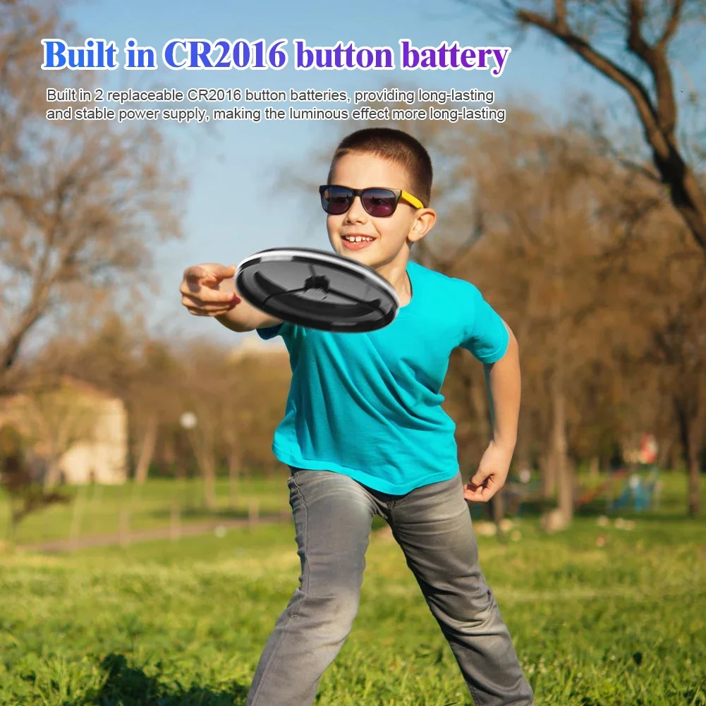 LED Light Up Flying Disc Rechargeable 49 LEDs Ultimate Brightness Glowing Golf For Outdoor Sports