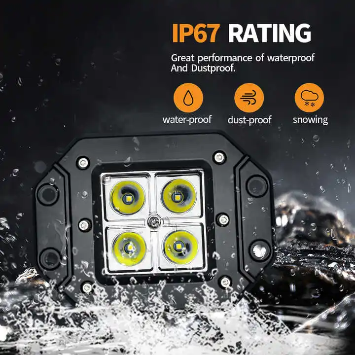 Auto Work Light Mount Work Off Road 12V 24V Spot Flood Combo LED Bar Spotlight