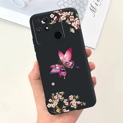 Lovely Cartoon Soft Silicone Phone Case - Cute Protective Cover for Narzo 50A Prime (Black 1920)