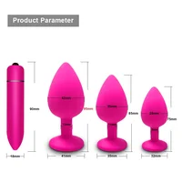 4 Stück weicher Silikon-Analplug, Mini-Erotik-Buttplug für Analspielzeug, Anfänger, Prostata-Massagegerät, Sexspielzeug für Männer und Frauen, schwule Paare 2