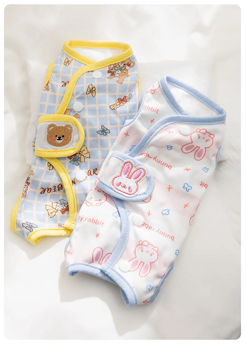 Description Picture 2 of itemCat Weaning Clothes Cute Sterilization Suit Protect Belly Clothing For Dogs Cats Anti-lick Recovery Clothing Pet Care Clothes