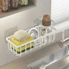 Easy-to-Install Kitchen Sink Organizer, No Drilling Required, Multipurpose Storage Rack Suitable for Sponges,Brushes, and Towels 4