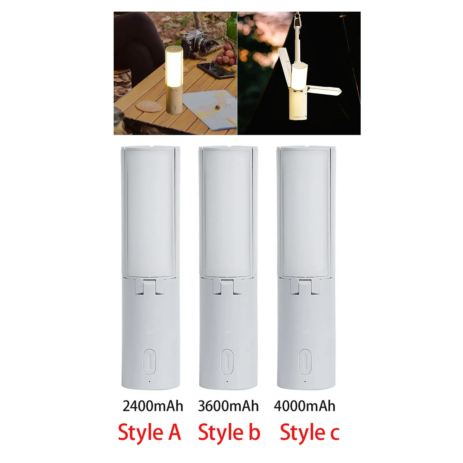 

Camping Lantern 3 Modes High Capacity Hanging Tent Rechargeable Hanging Lights for Backpacking Survival Picnic Fishing Travel