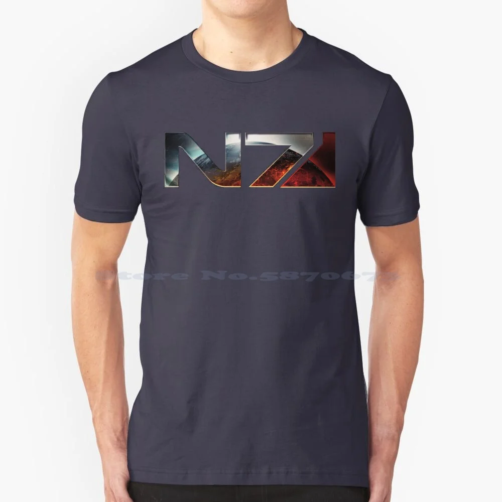 N7 Andromeda T Shirt 100% Cotone Tee N7 Mass Effect Spectre Maleshep Femshep Andromeda Normandy Commandershepard