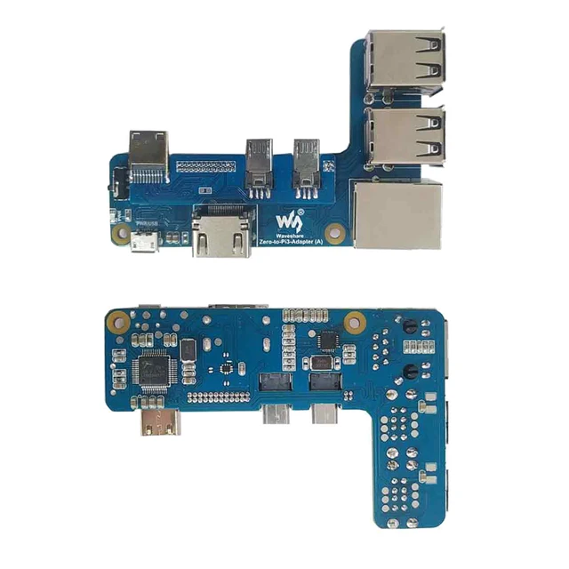 Raspberry Pi Zero 2 W to Pi 3B Expansion Board 4 x USB Hub 10/100M Ethernet RJ45 HDMI-compatible for Banana Pi M2 Zero 2
