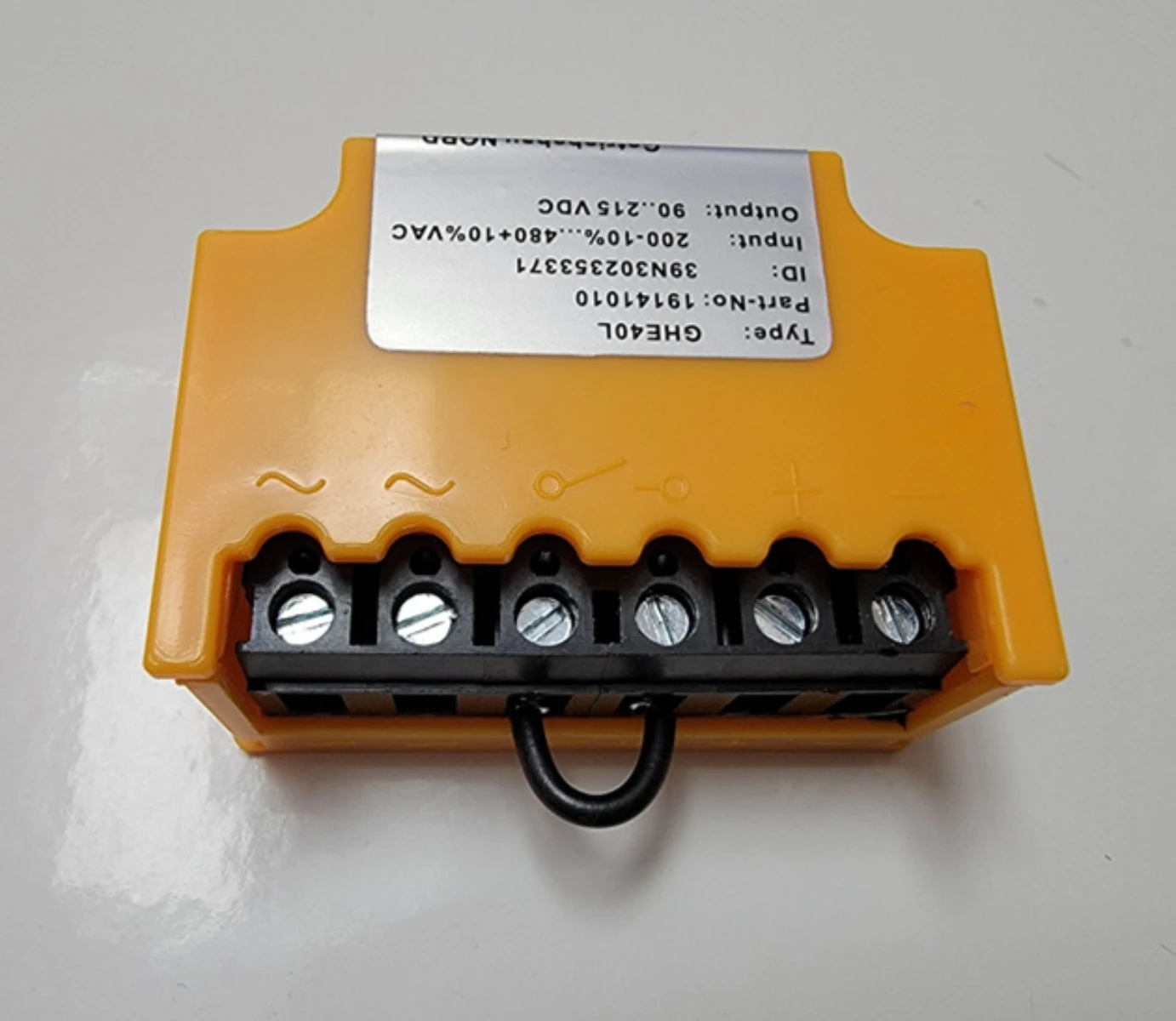 GHE40L 19141010 200V-10%... 480V+10% VAC 90... 215VDC 모터 정류기 반파 모터 브레이크 정류기