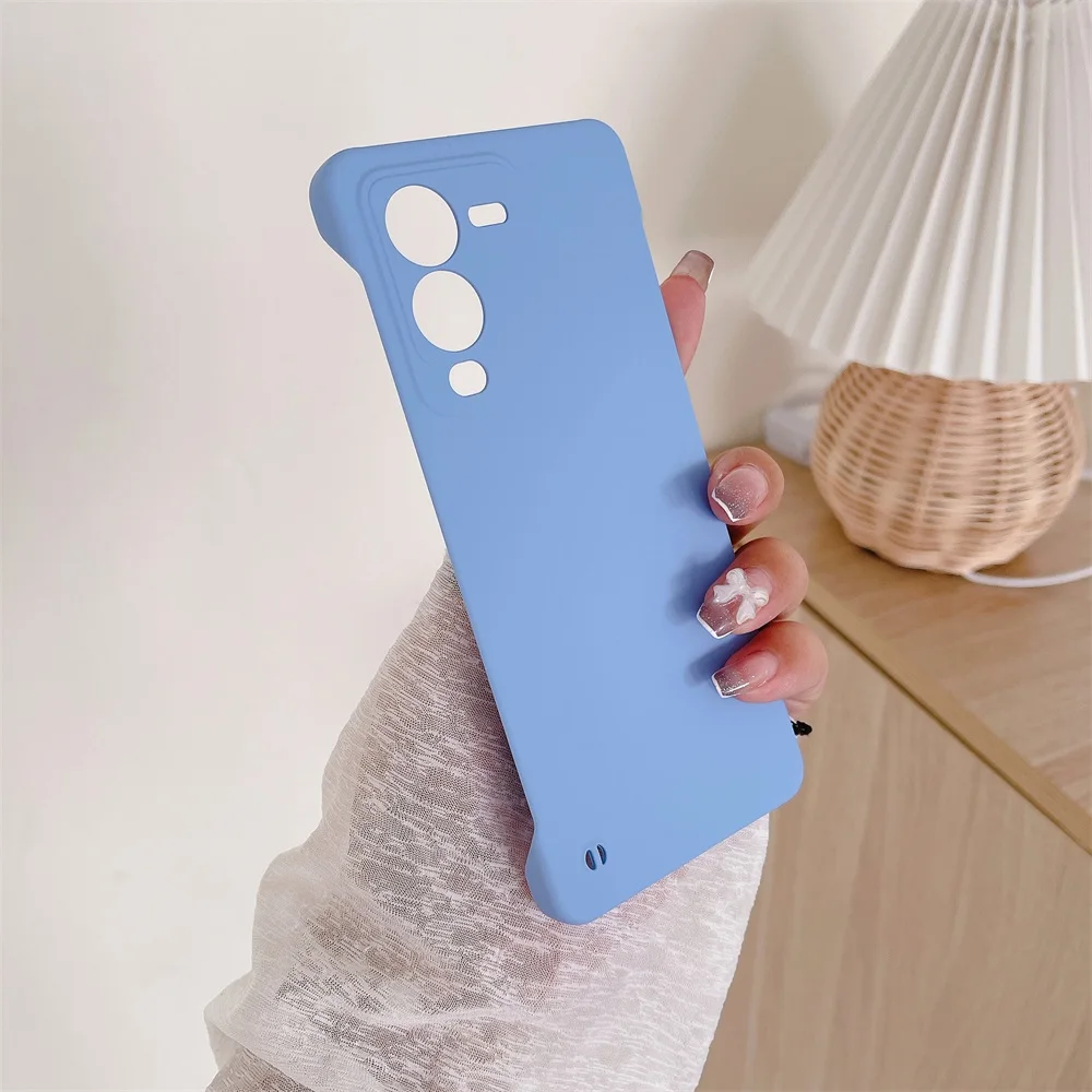 Étui mat sans cadre couleur bonbon pour vivo S15 V23 S12 S10 Pro S15e S10e V23e 5G mince couverture de pare-chocs antichoc PC dur_voghion.com