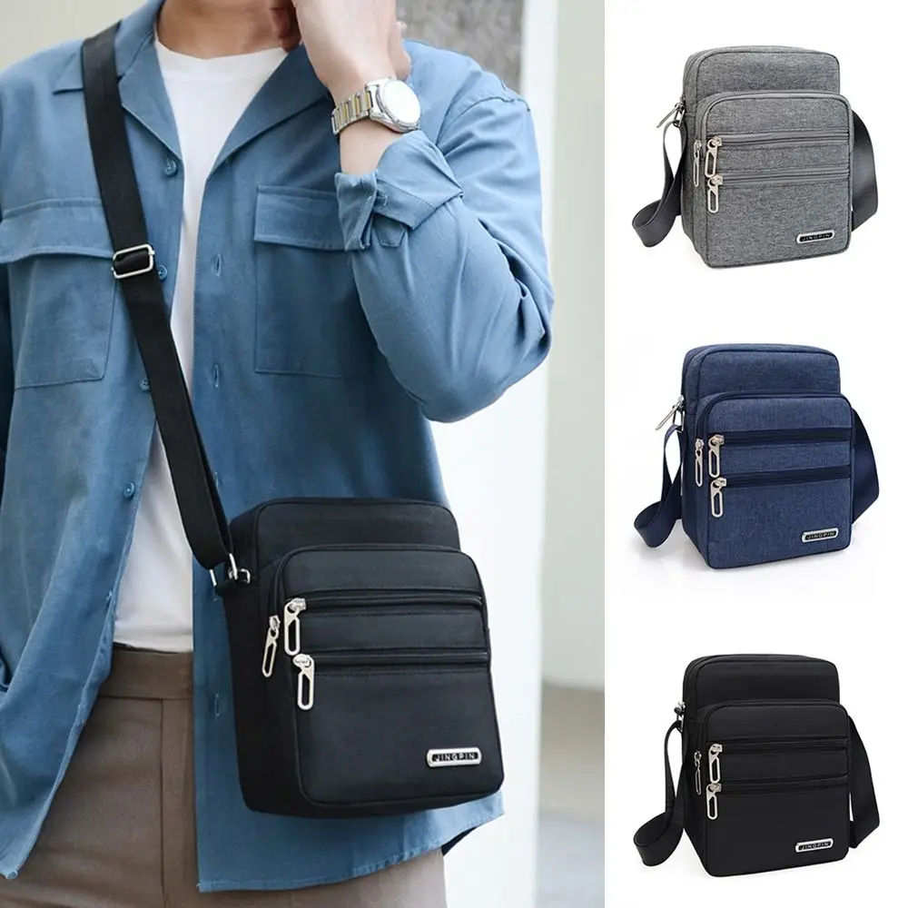 

Travel Men Crossbody Bags Multifunction Casual Large Capacity Shoulder Bag Nylon Waterproof Messenger Bags