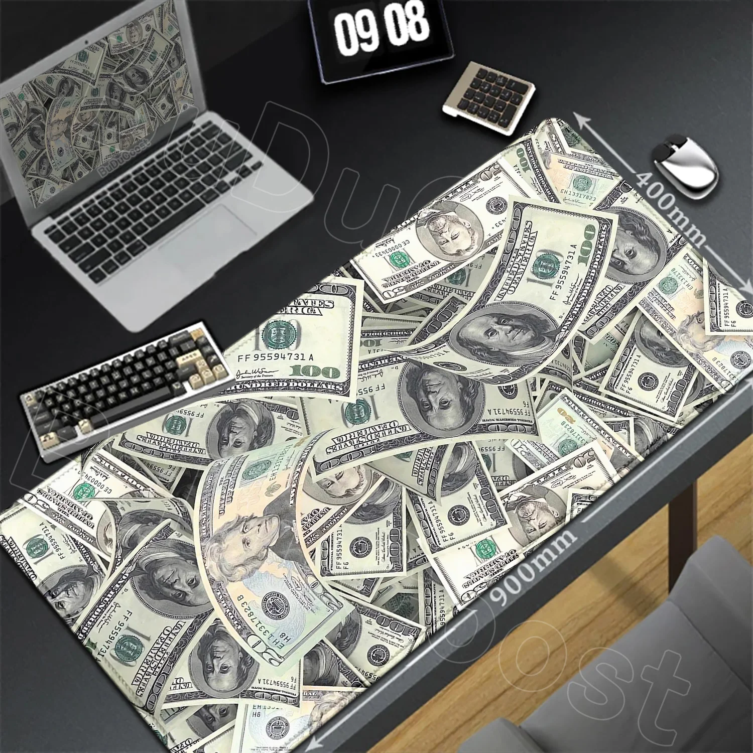 Gaming Laptop Dollar HD Druck Schreibtisch Matte Maus Pad Pc Zubehör Tisch Pads Deskmat Gamer Schrank Nicht-slip Tastatur mousepad