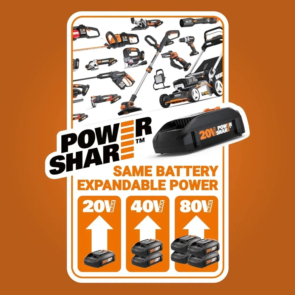20V Cordless Hedge Trimmer 5