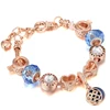 BAOPON-Bracelets à breloques coeur d'amour pour femme, perles Marano bricolage, bracelet fin, bijoux de mariage pour femme, amoureux, 2024