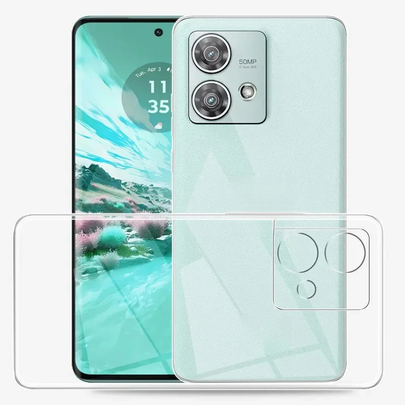 Clear Silicone Soft Phone Case Protective Back Cover