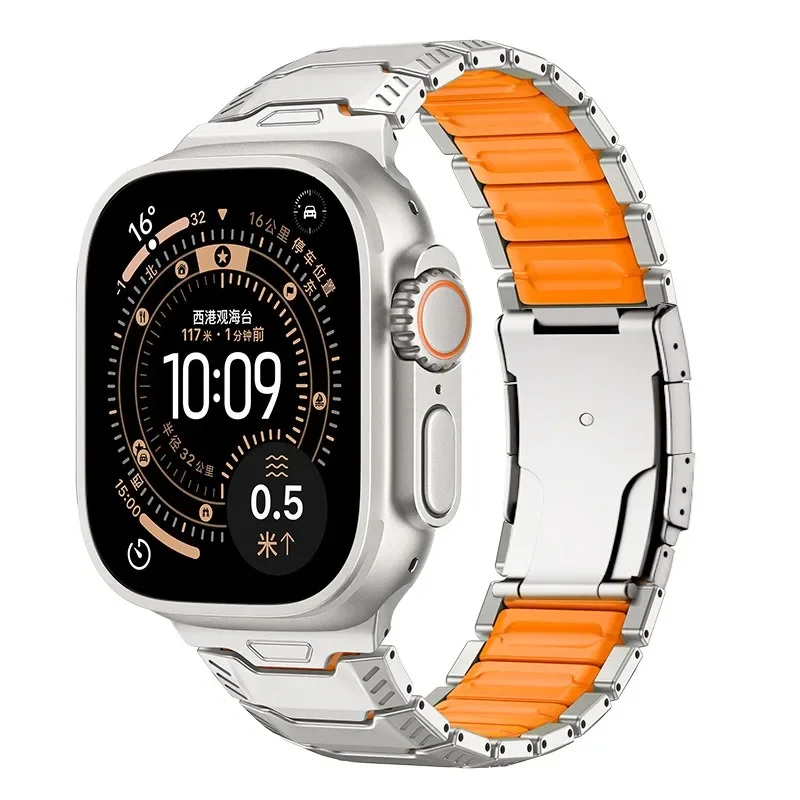 Luxury Titanium & Silicone Magnetic Band